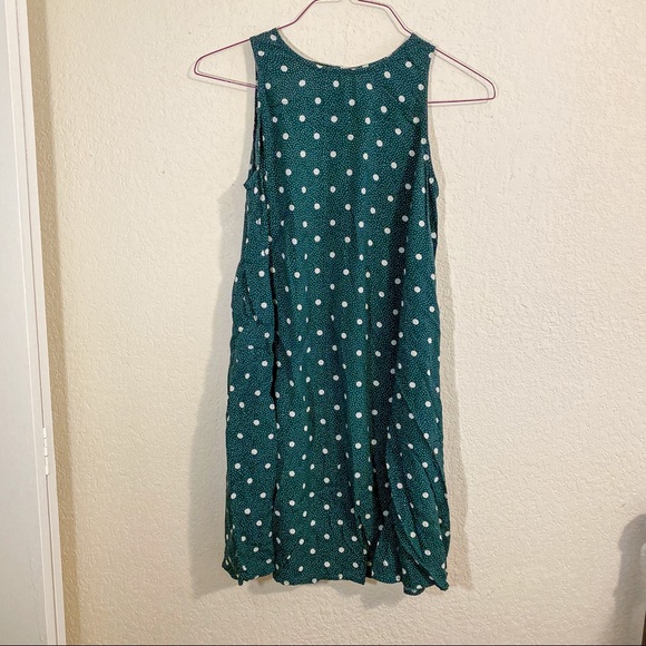 Green polka dot swing dress - Picture 2 of 5